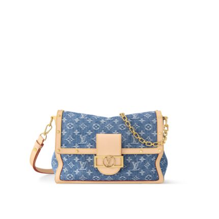 Louis Vuitton M13319 Dauphine Soft GM Denim Blue