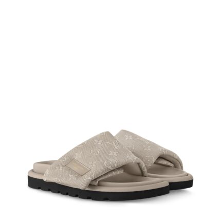 Louis Vuitton 1ACJ01 Pool Pillow Flat Comfort Mule Beige